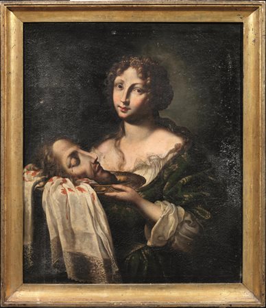 Attribuito a Onorio Marinari(Firenze 1627-1715)SALOMÈ CON LA TESTA DEL...