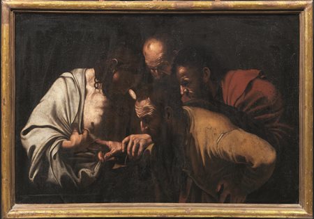 Seguace di Michelangelo Merisi detto Caravaggio, sec. XVIIL’INCREDULITÀ DI...