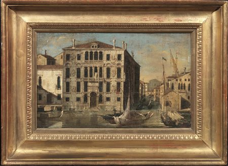 Scuola veneta, inizi sec. XIXVEDUTA DI VENEZIAolio su tela, cm 24,5x38,5