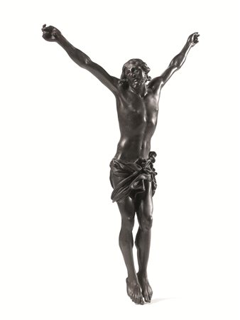 Cristo crocifisso, Italia del Nord, prima metà del sec. XVII, bronzo fuso e...