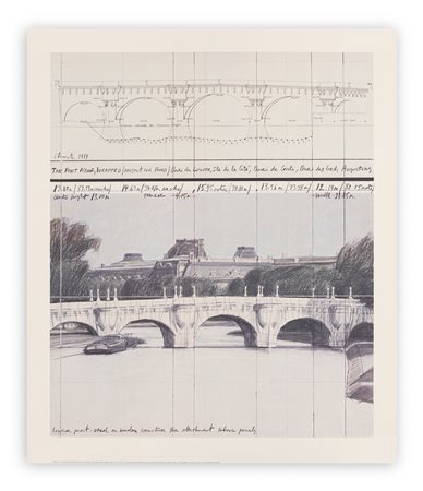 CHRISTO (1935-2020) - The Pont Neuf Wrapped, 1985