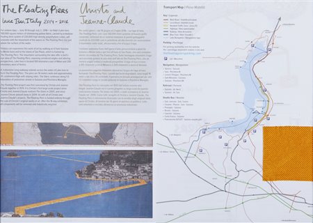  CHRISTO' (n. 1935) & JEANNE-CLAUDE (1935 - 2009) - The Floating Piers Lake Iseo Italy 2014-2016.