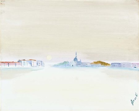 BORSATO RENATO Venezia 1927 - 2013 Venezia olio su tela 40x50 firma in basso...