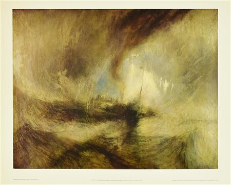 J.M.W. TURNER manifesto, cm 72x58 per la mostra J.M.W. Turner tenutasi alla...