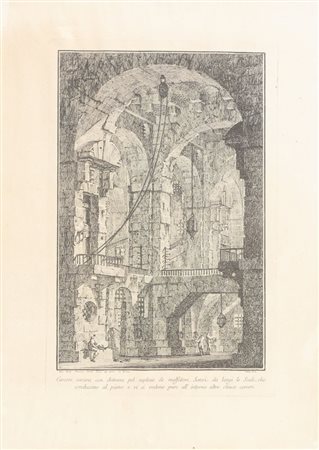 Incisore del XIX secolo. Copia da GIOVANNI BATTISTA PIRANESI (Venezia 1720 -...