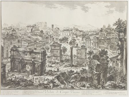 Maestro del XIX secolo. Copia di GIOVANNI BATTISTA PIRANESI (Venezia 1720 -...