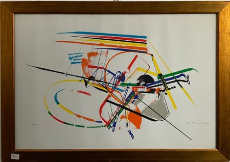 Edoardo Franceschini "Senza titolo" 
litografia a colori
cm 49x69
firmata e nume