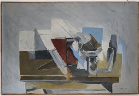 Guido Chiti "Composizione" 1958
olio su tela
cm 60x90
firmato e datato in basso