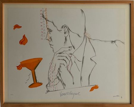 CESARE TACCHI "Veuve Cliquot" 
litografia a colori
cm 59x79,5
Firmata e numerata