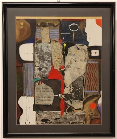 Miguel Torné Sami "Senza titolo" 1994
tecnica mista e collage su carta
cm 82x65