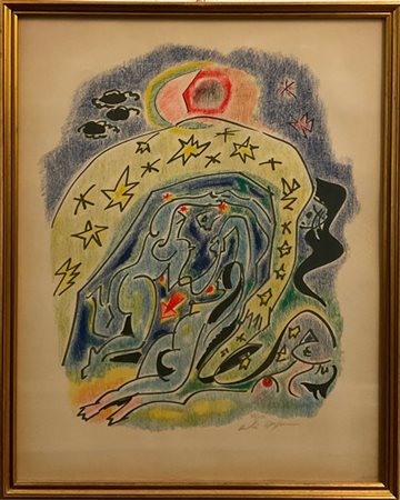 André Masson Otto litografie a colori stampate su carta Arches
cm 64,5x49,5
firm