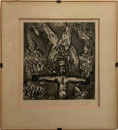 Marc Chagall "Vision d'Apocalypse" 1967
acquatinta
(lastra cm 57,5x49,5; foglio