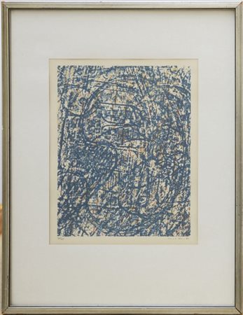 Max Ernst "La forêt bleue" 1962
litografia a colori
(foglio cm 52x38,5)
numerata