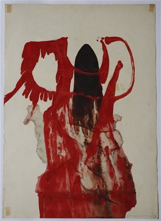 Arturo Carmassi "Tempera n. V" 1958
tecnica mista su carta
cm 70x50
firmata e da