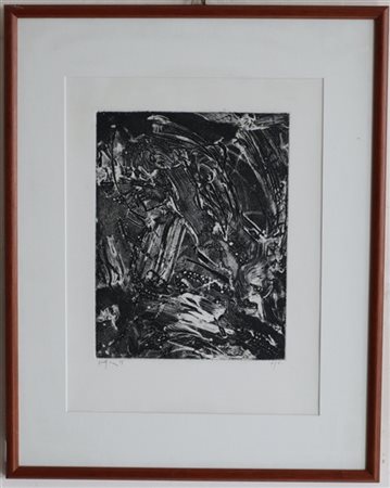 Emilio Vedova "Senza titolo" 1989
acquaforte
lastra cm 24,5x18,8
firmata, datata