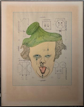 Claes Oldenburg "Symbolic Self-Portrait with "Equals 1969"" 1971
stampa offset
c