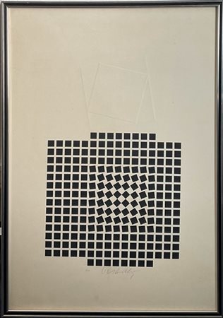 Victor Vasarely "Senza titolo" 
litografia
cm 65x44
Firmata e numerata 8/60 in b