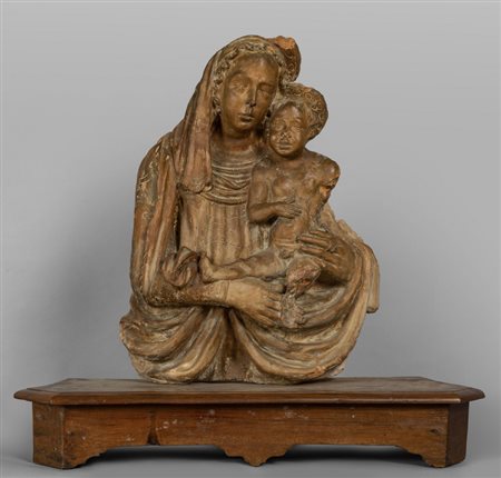 Madonna con Bambino, terracotta, Toscana 