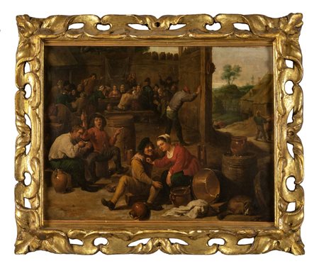 TENIERS D. (1610-1690) <br>"Festa di taverna" 