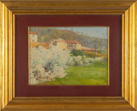 ALBERTO BENISCELLI (1870-1952) <br>Mandorli in 