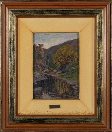 EDOARDO FIRPO (1889-1957) <br>Paesaggio<br>olio 