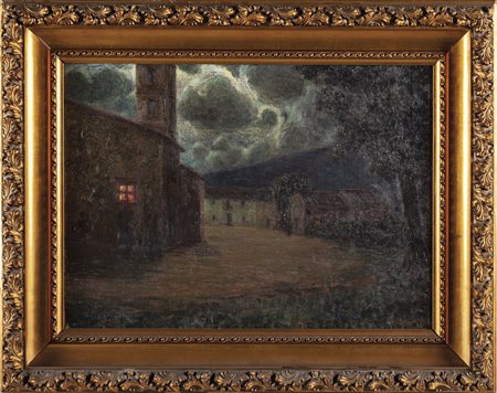 GUIDO MEINERI (1869-1944) <br>Notturno<br>olio   