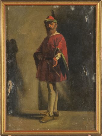 NICOLO BARABINO (1832-1891) <br>Studio di uomo in 