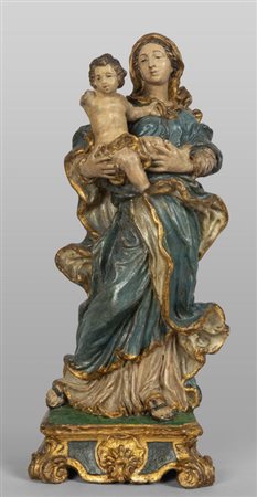 Madonna, scultura in terracotta, Genova 