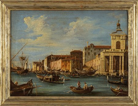 Scuola veneta sec.XIX "Veduta del Canal Grande" 