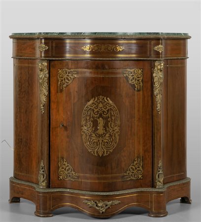 Credenza Napoleone III lastronata in palissandro 