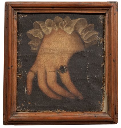 Scuola italiana sec.XVII "Mano" frammento ad 