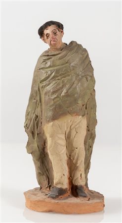 CARLO ANLERI (Vergato 1943 - 2015) "Figura", 1999. Scultura in terracotta...