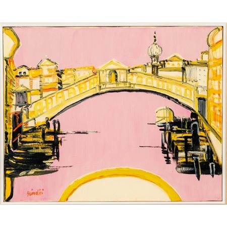 REMO BRINDISI
Venezia Ponte di Rialto - 1971
Olio su tela