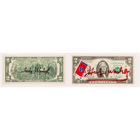 ANDY WARHOL, 2 Dollar (Thomas Jefferson)