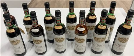 Dodici bottiglie Chianti, Monastero D'Ombrone, 1979, 0.75
(difetti alle bottigl