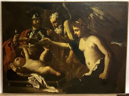 Artista del XVIII secolo, seguace di Guercino, Allegoria di Venere, Amore, Mart