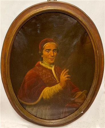 Scuola romana della seconda metà del XVIII secolo, Ritratto di Cardinale, olio