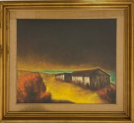 Giovanni Acci “Paesaggio” olio su tela (cm 65x80) firmato in basso a destra
In c