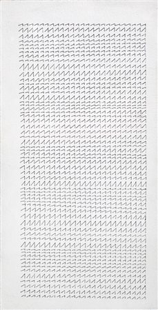 DADAMAINO 1935 - 2004 " Lettera 6 ", 1978 Liquitex e china su tela, cm. 31 x...