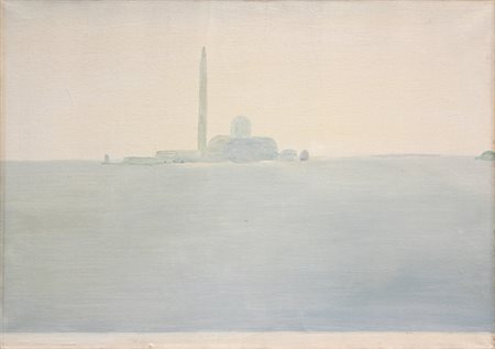 GUIDI Virgilio (Roma 1891 - Venezia 1984) Isola di S. Giorgio, 1956 olio su...