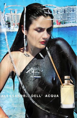 BATTAGLIA Xante Mito su dell'acqua, 1998 tecnica mista su cartoncino, cm. 90...