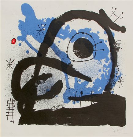 MIRO' Joan (Barcellona 1893 - Palma di Maiorca 1983) Senza titolo litografia...