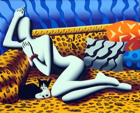 KOSTABI Mark (Los Angeles 1960) Opulenta, 2000 olio su tela, cm. 61 x 76...