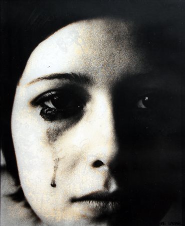 SAUDEK Jan (Praga, 1935) Las lagrimas negras, 1975 fotografia, cm. 32 x 25...