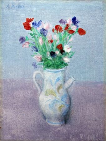 BUENO Antonio (Berlino 1918 - Firenze 1984) Vaso di fiori olio su masonite,...