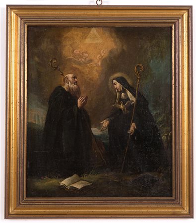 Painting "ST. ANTONIO ABATE AND ST. TERESA"