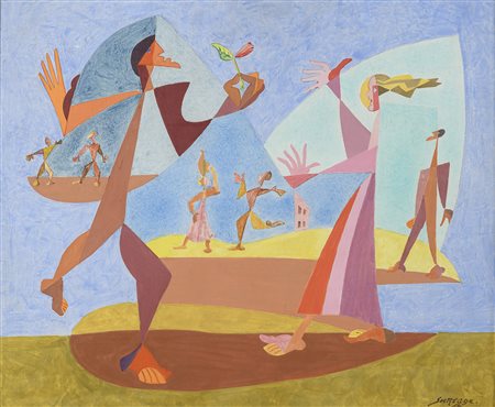 DIPINTO DI LÃ‰OPOLD SURVAGE, 1954