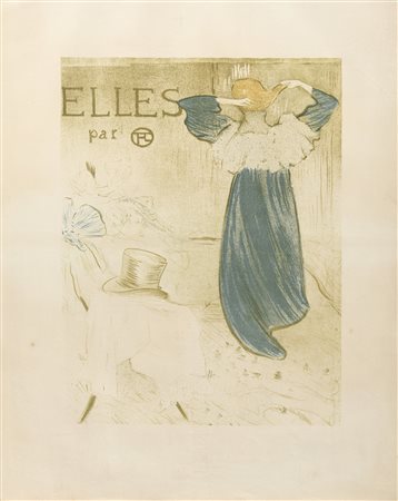 LITOGRAFIA DI HENRI TOULOUSE LAUTREC D'APRES