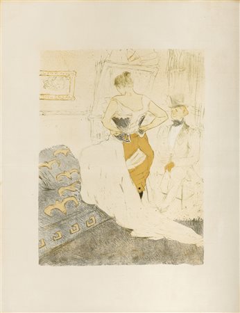 LITOGRAFIA DI HENRI TOULOUSE LAUTREC D'APRES