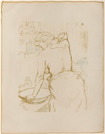 LITOGRAFIA DI HENRI TOULOUSE LAUTREC D'APRES